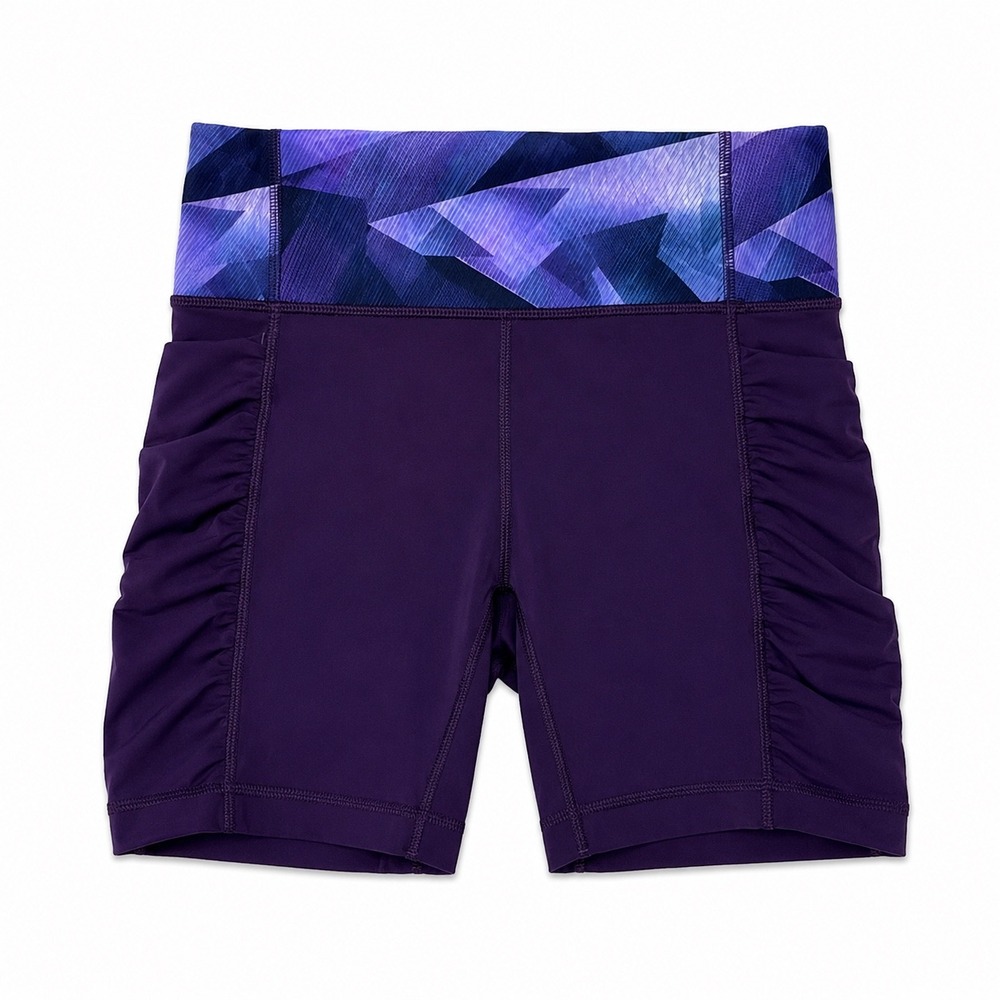 Lululemon Speed Track Short 4 Deep Zinfandel Pretty Prism Multi Purple‎